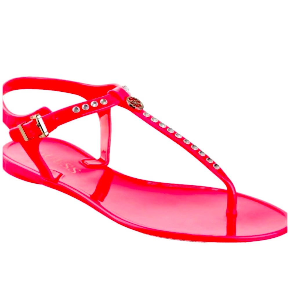 GUESS Jasera Hot Pink Jellie Sandal